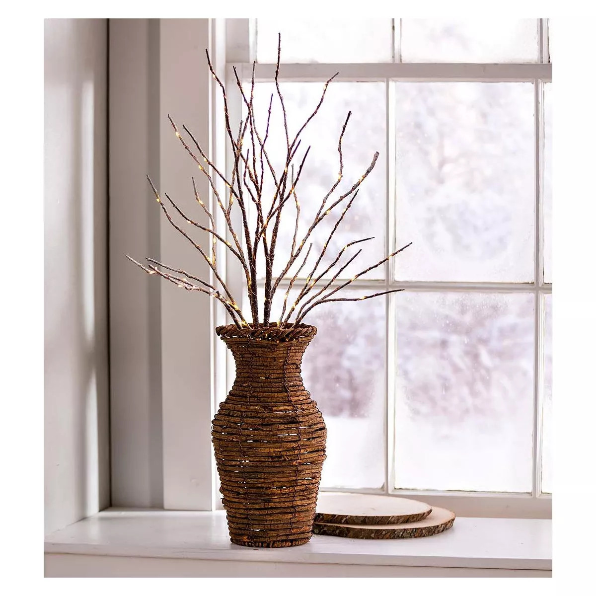Indoor/Outdoor Lighted Birch Branches, Set of 2 | Target