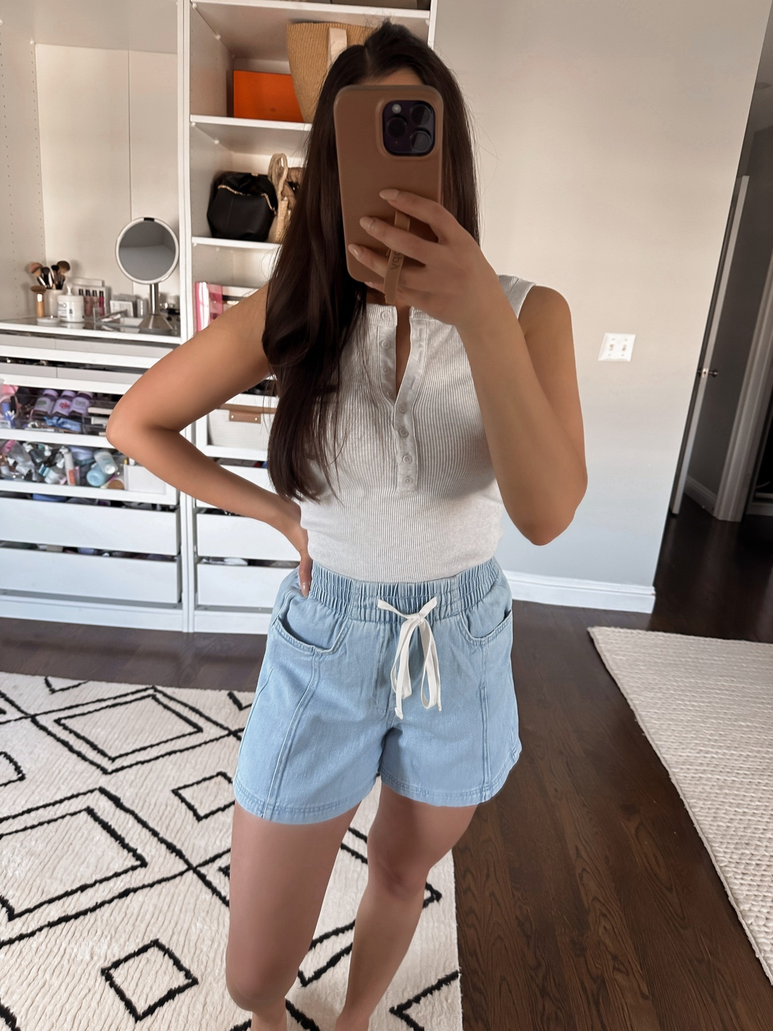 The perfect summer mom uniform! 💙 these pull on denim shorts are so comfy and mom friendly!! Love the color too and this Henley tank is such good quality highly recommend both pieces ✨


Henley tank, target finds, casual outfit, casual summer look, mom outfits, comfy mom look, mom summer uniform, mom look, Mother’s Day, petite mom outfit, summer outfits, casual summer outfits, target clothes, 

#LTKFindsUnder50 #LTKKids #LTKPetite