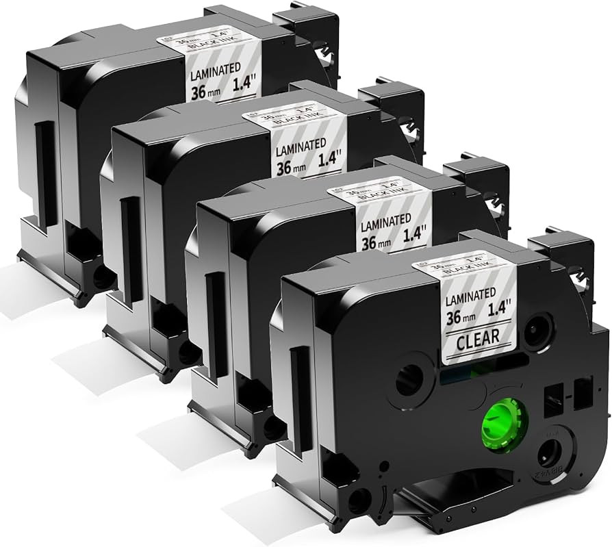 TZe-161 36mm Clear Label Tape 1-1/2" Replace for Brother P Touch TZe TZ Tape Laminated Clear 1.4"... | Amazon (US)