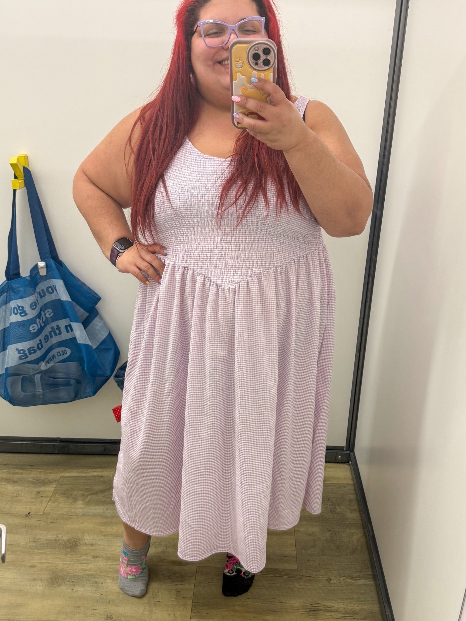 Lilac midi dress