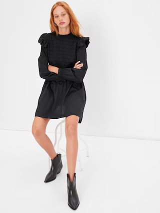 Smocked Ruffle Sleeve Mini Dress | Gap (US)