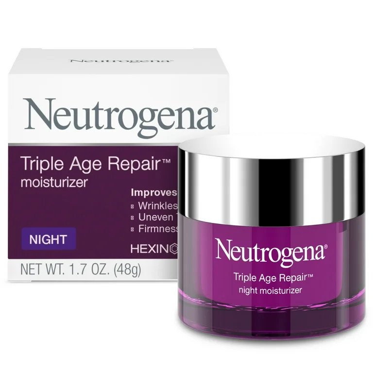 Neutrogena Triple Age Repair Night Cream Face Moisturizer, 1.7 oz | Walmart (US)