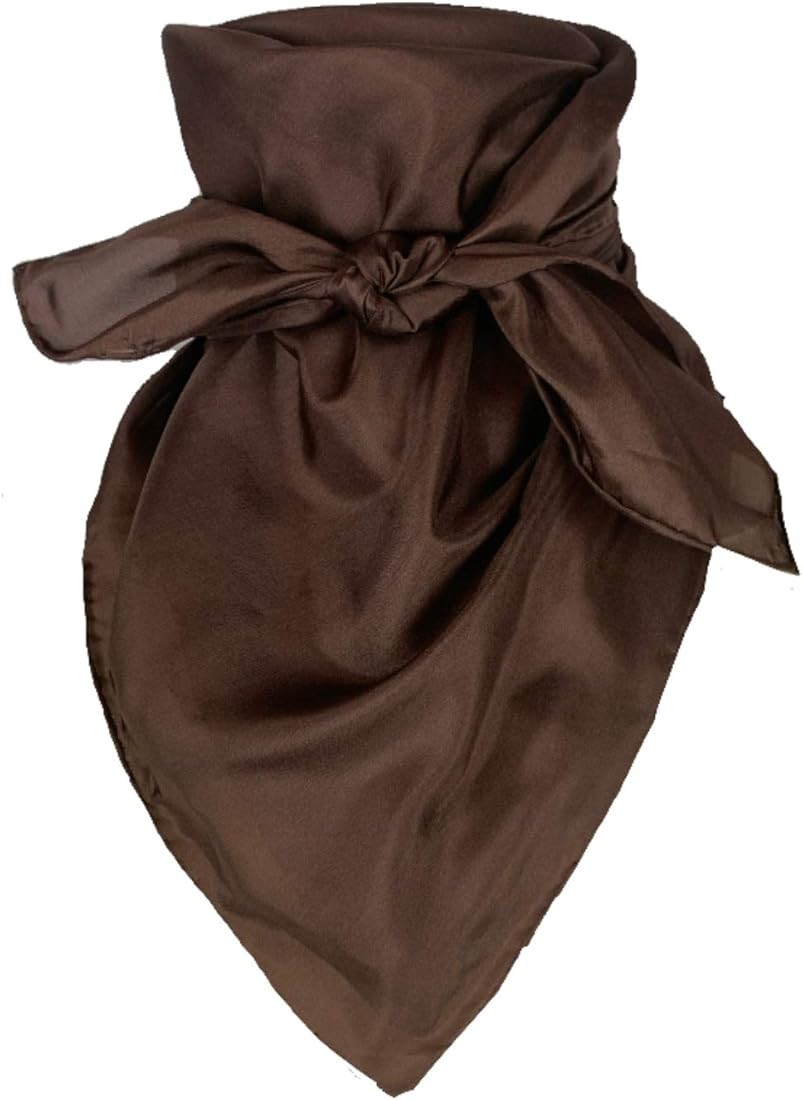 Wyoming Traders Men's Solid Lightweight Breathable Casual Regular Silk Scarf | Amazon (US)