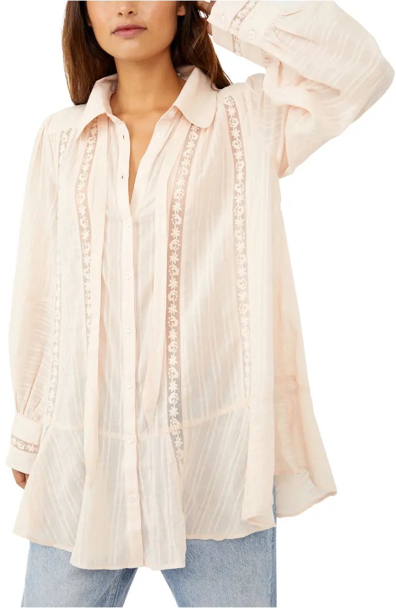 Free People Mikaela Button-Up Cotton Tunic | Nordstromrack | Nordstrom Rack