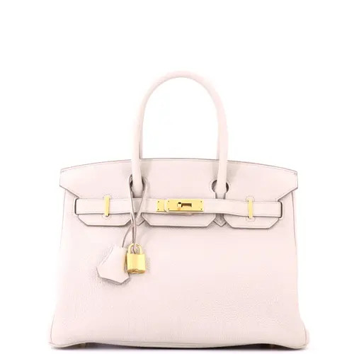 Pre-Owned Hermes Birkin Handbag Light Togo with Gold Hardware 30 in White at Nordstrom, Size Small | Nordstrom