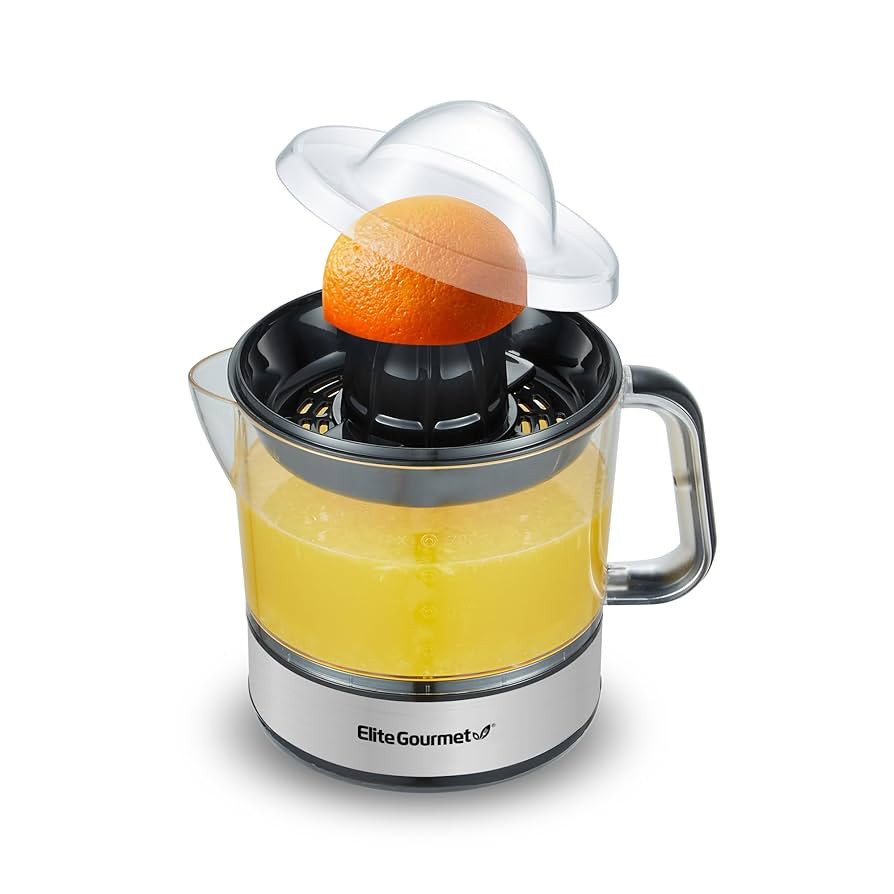 Elite Gourmet ETS623 BPA-Free Electric Citrus Juicer, Compact, Large Volume, Pulp Control, Orange... | Amazon (US)
