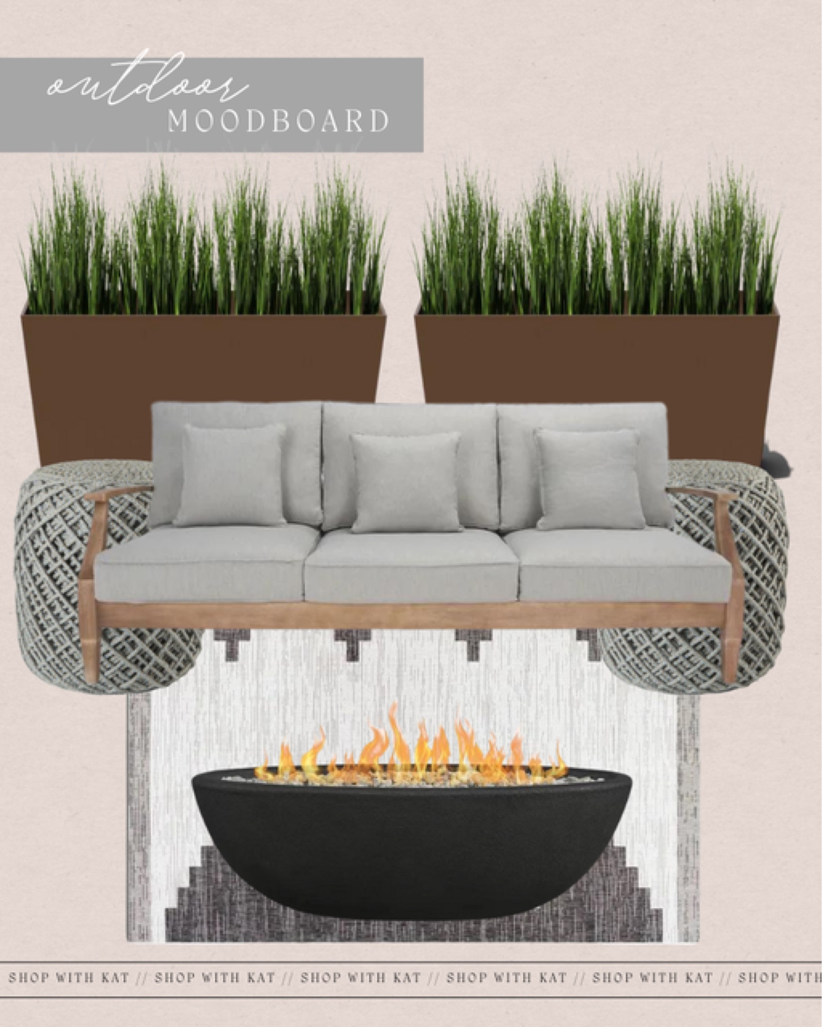 outdoor area moodboard for the colder months #LTKsalealert #LTKfamily #LTKhome