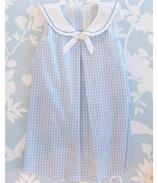 Edgehill Collection x The Broke Brooke Baby Girls 3-24 Month Annabelle Woven Gingham Sailor Dress... | Dillard's