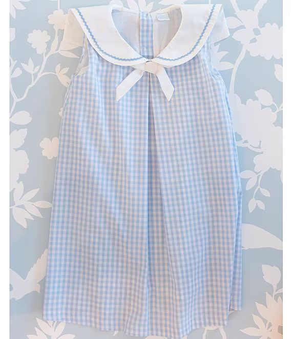 Edgehill Collection x The Broke Brooke Baby Girls 3-24 Month Annabelle Woven Gingham Sailor Dress... | Dillard's