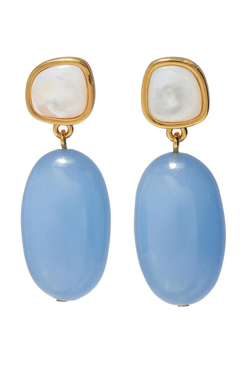 Blue Big Sur Drop Earrings | LIZZIE FORTUNATO | Marissa Collections