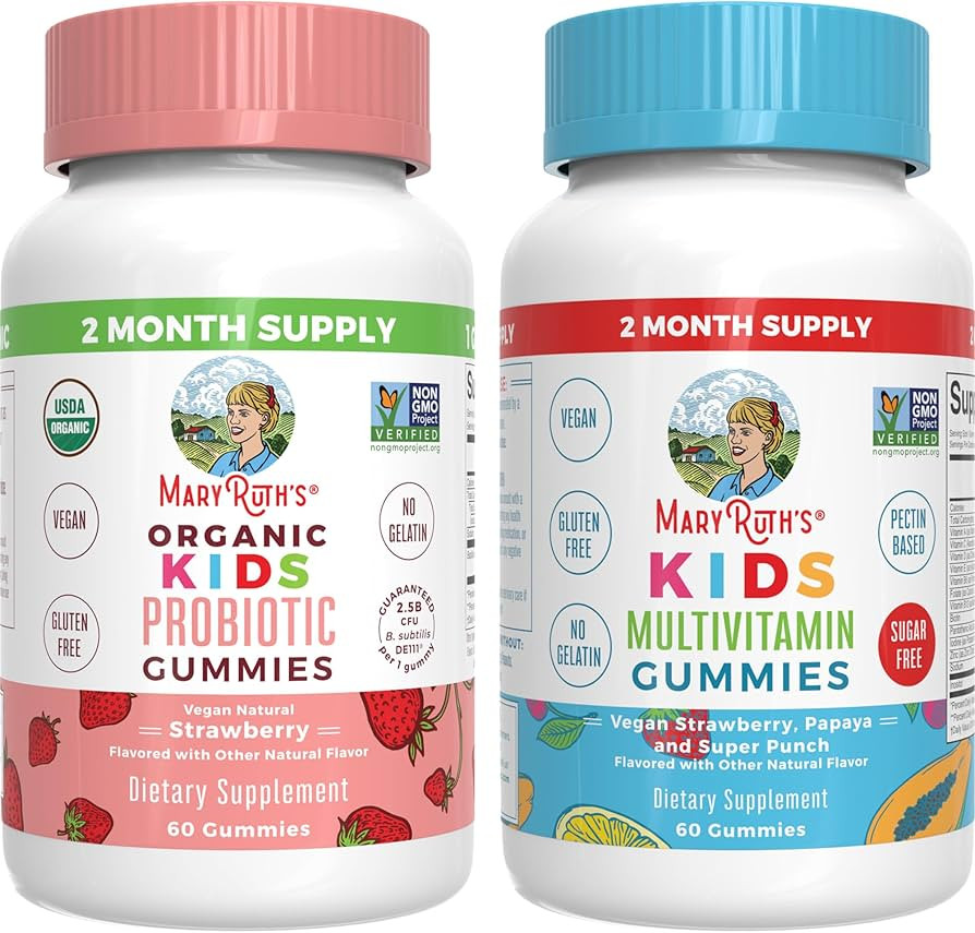 MaryRuth's Multivitamin and Probiotic Gummies (Strawberry) for Kids | Clean Label Project Verifie... | Amazon (US)