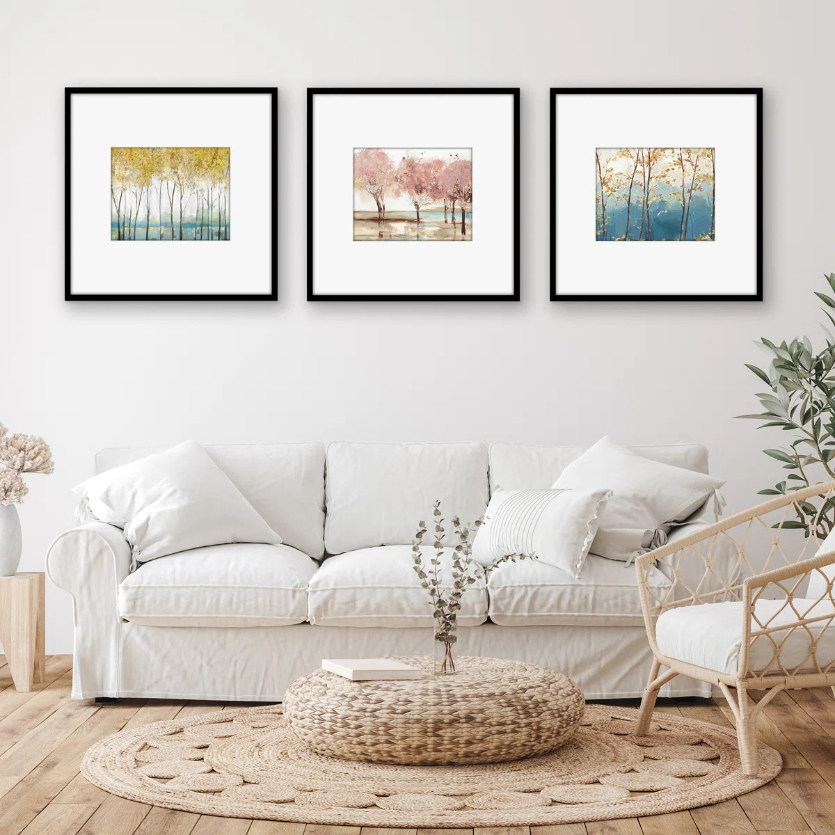 24x24 Picture Frame - Use as 11x14 Frame with Mat or 24x24 Frame Without Mat - Black Thin Photo F... | Wayfair North America