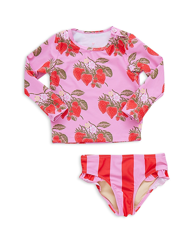 Pink Chicken Girls' Print Long Sleeved Rash Guard Two Piece Swimsuit - Baby | Bloomingdale's (US)