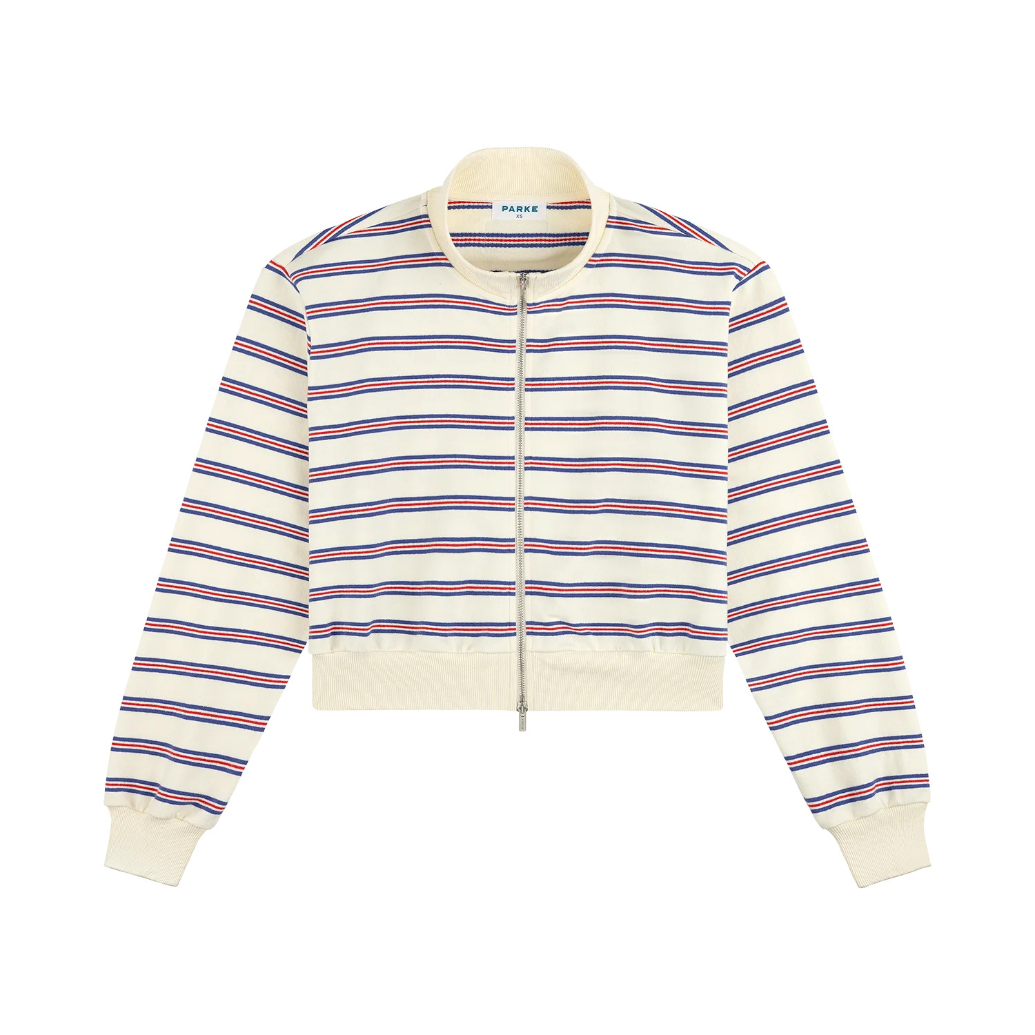 Zip Up Mockneck - Anchor Stripe | Parke