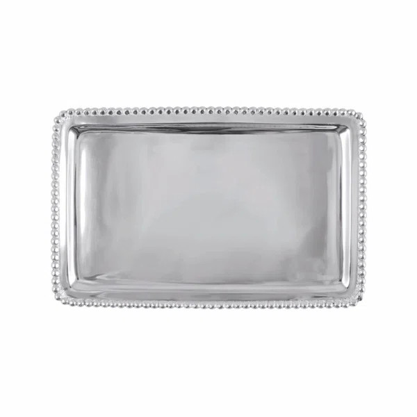 Beaded Aluminum Tray | Wayfair North America