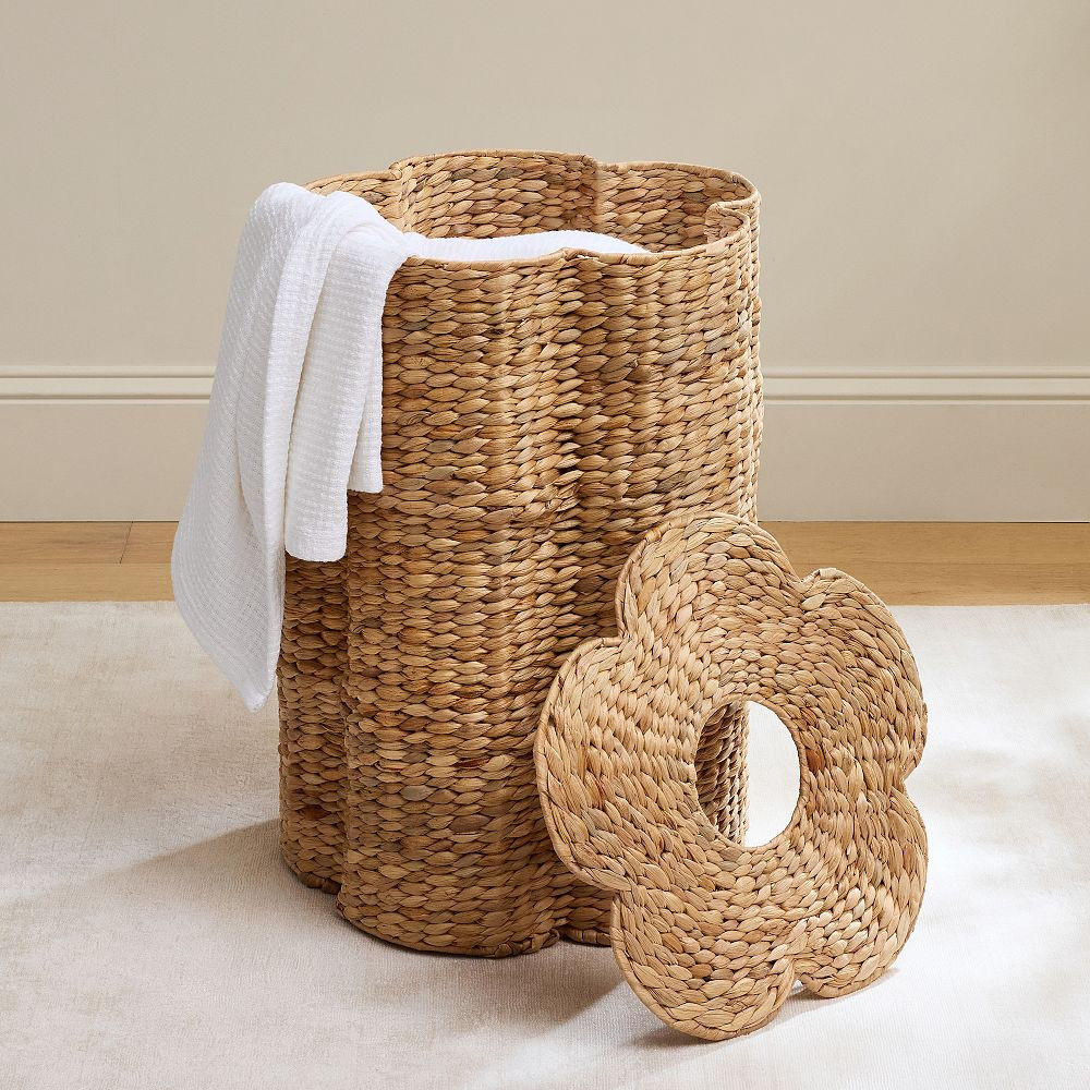 Flower Woven Hamper (17"x24") | Pottery Barn Teen