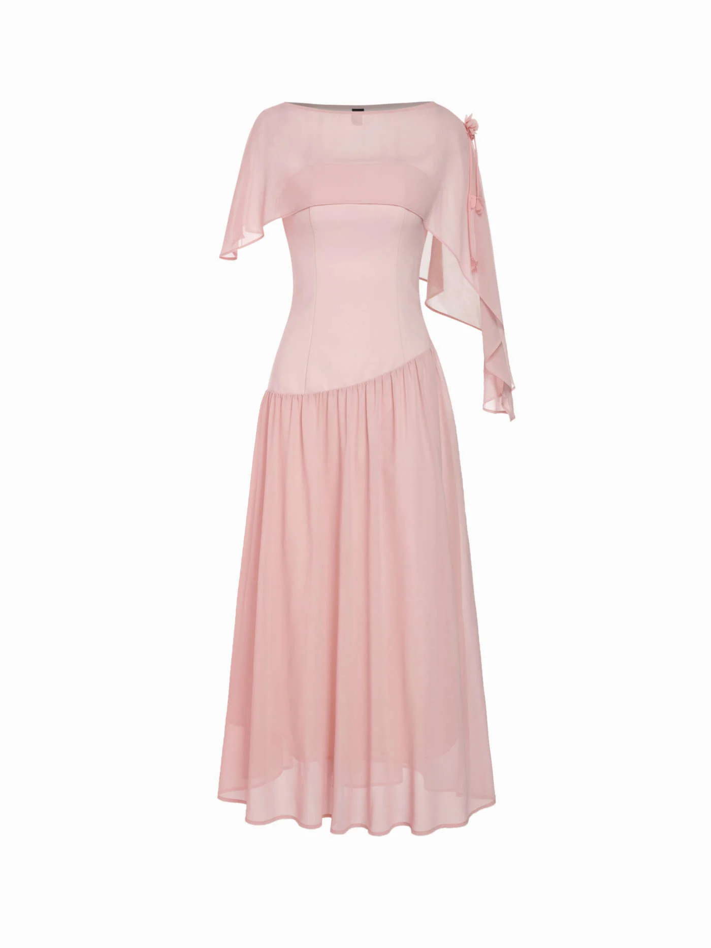 Bandeau Poncho Top Flowy Lace Up Maxi Dress | Cider