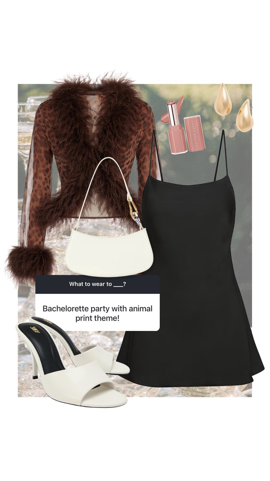 Wha to wear on a bachelorette party w/ an animal print theme! #kathleenpost

