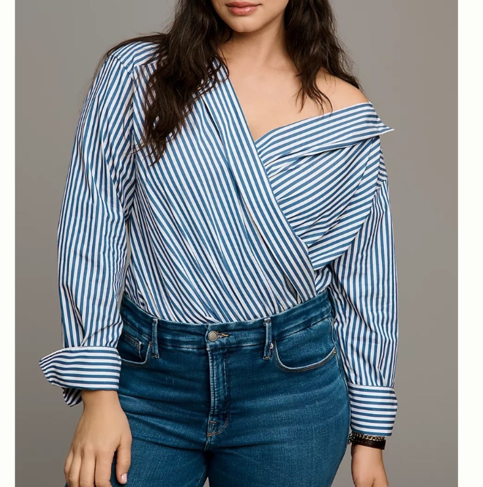 Love the stripes
Off the shoulder stripes
Spring 

#LTKSeasonal #LTKOver40