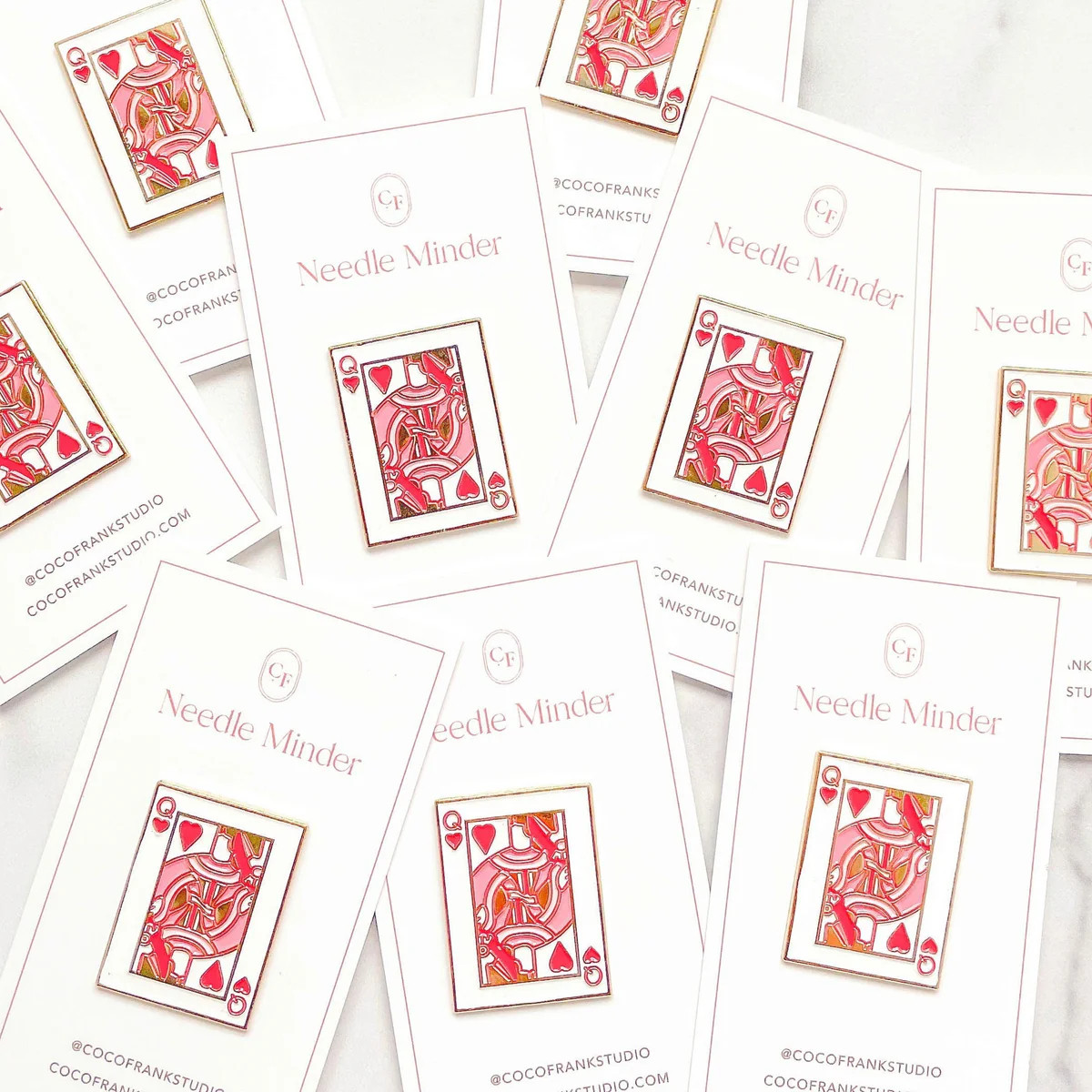 Queen of Hearts Needle Minder | Greystone Needlepoint