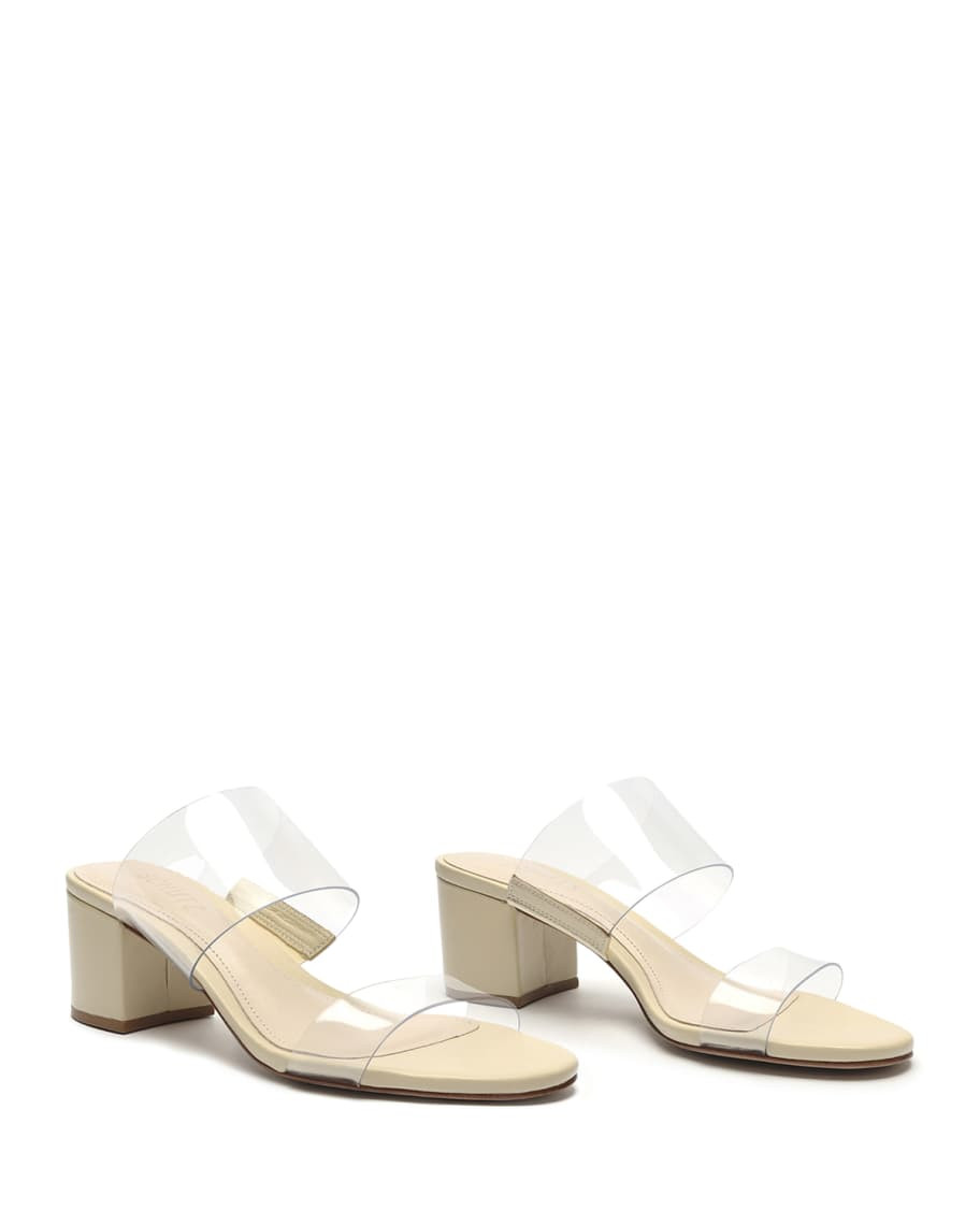 Schutz Victorie Dual-Band Slide Sandals | Neiman Marcus