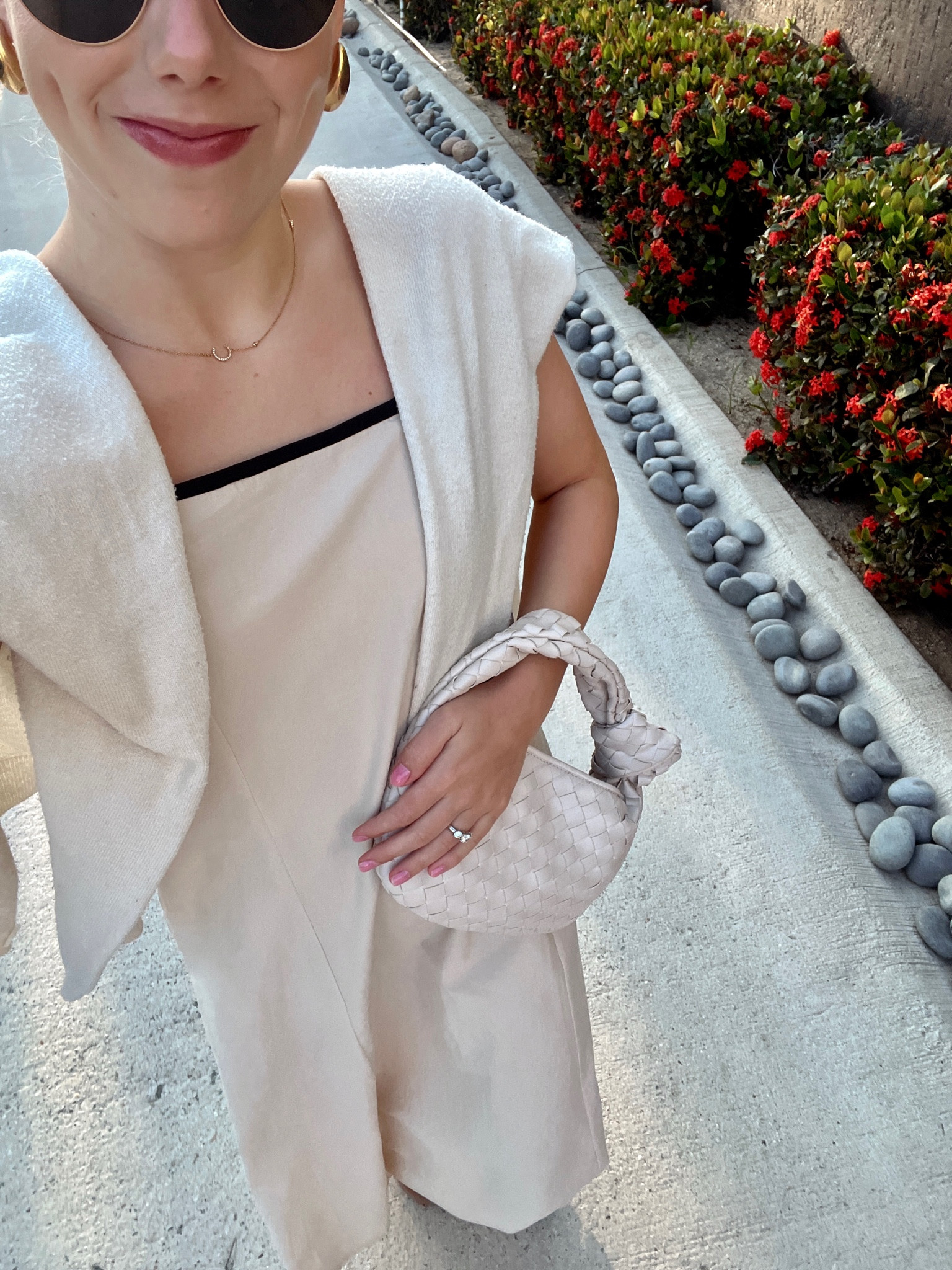 Neutral look that I wore in Cabo! Linked all my accessories (dress is from townandkey.com but can’t be linked) 🥰Love this Bottega dupe - it holds so much more than you would think! 🤍

#LTKtravel #LTKSeasonal #LTKfindsunder100
