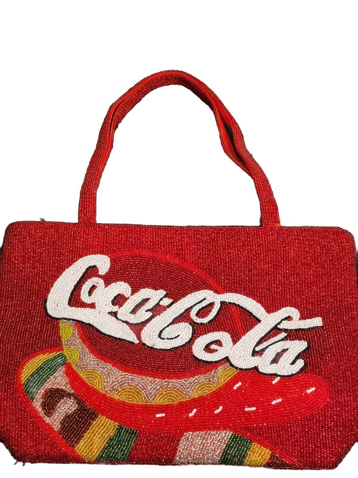 Vintage COCA COLA BEADED HANDBAG PURSE  12½"x9" VERY NICE!!  | eBay | eBay US