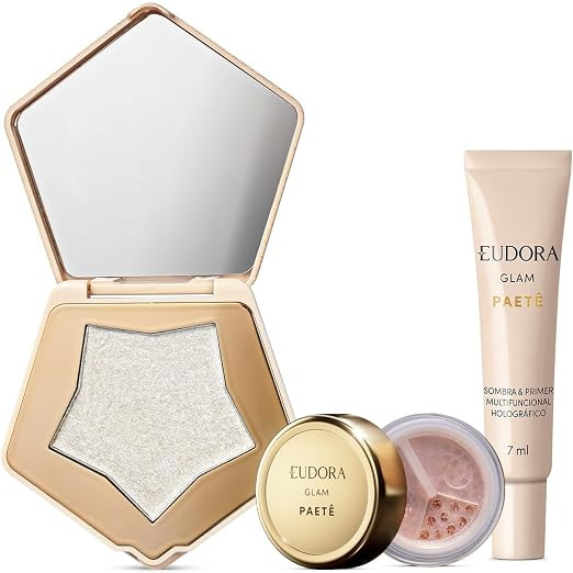 Combo Glam Paetê: Iluminador Multifuncional 5g + Glitter Multifuncional Rosê 1g + Sombra & Prim... | Amazon (BR)