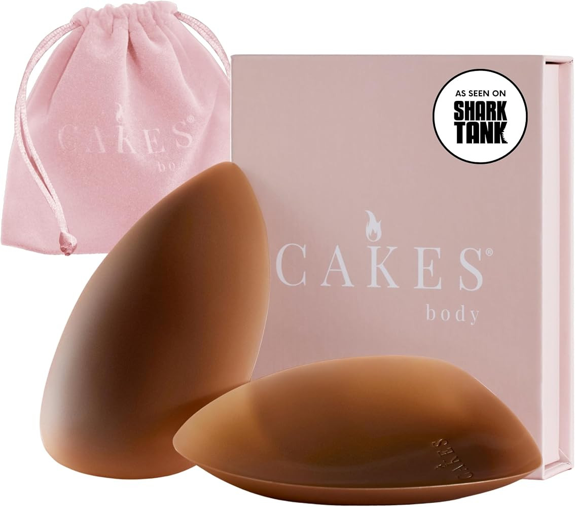 CAKES Body® grippy (Non-Adhesive) Triangle Nipple Covers for Women - Silicone Nipple Covers with... | Amazon (US)