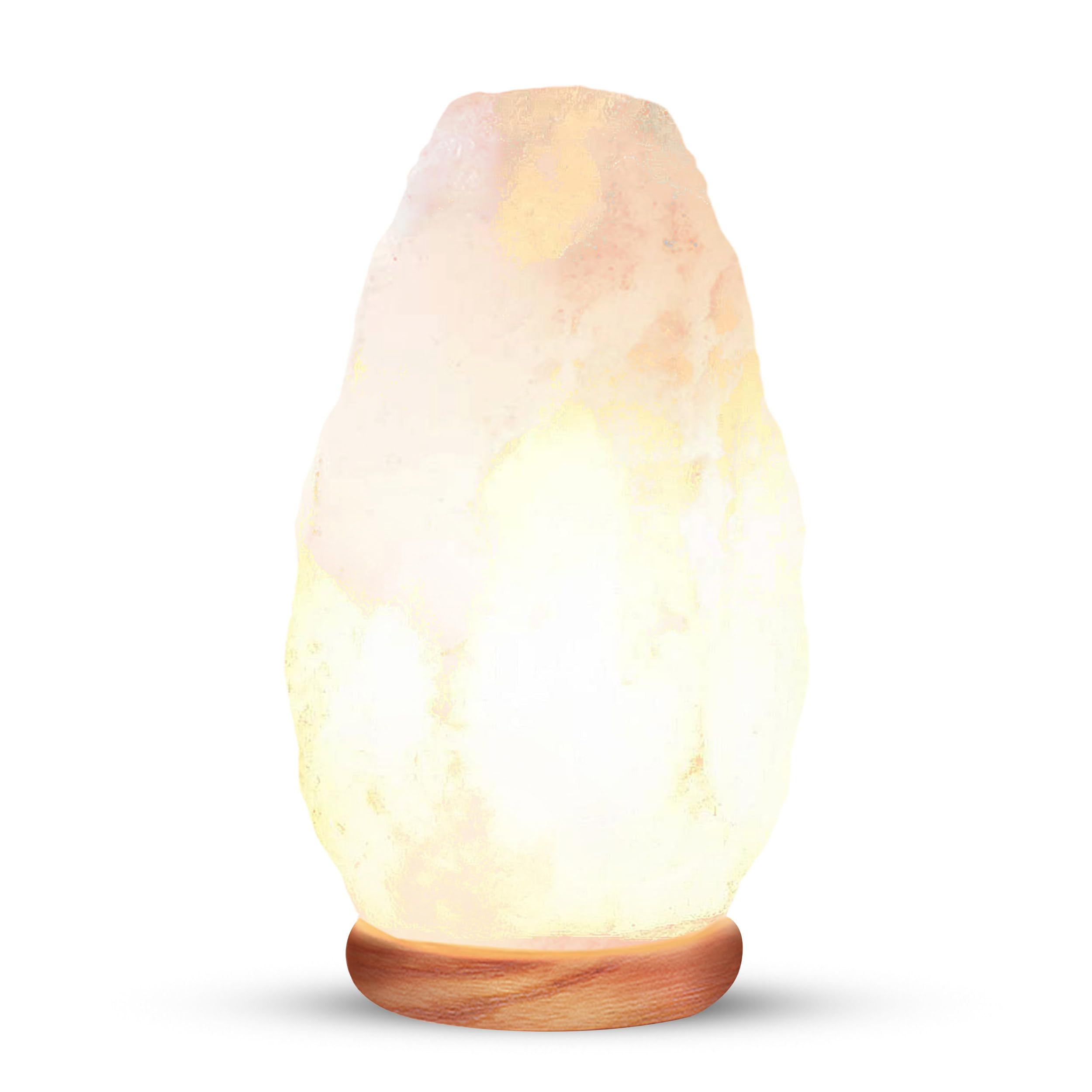 Himalayan Glow White Salt Crystal Lamp, Natural Salt Night Light, Hand Crafted Salt Lamps with Ne... | Amazon (US)