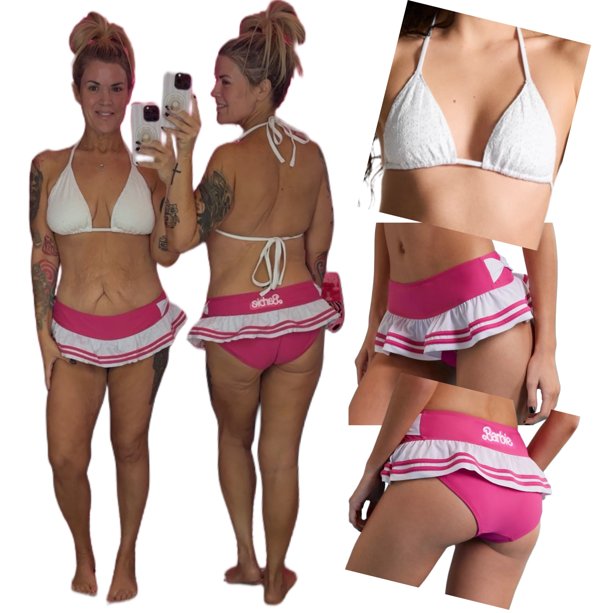 Barbie swimsuit bikini from Hot Topic and it’s literally literally the cutest thing I’ve ever seen! #Barbie #BathingSuit #Swimsuit #Swimmie #Bikini 

#LTKOver40 #LTKSwim #LTKMidsize