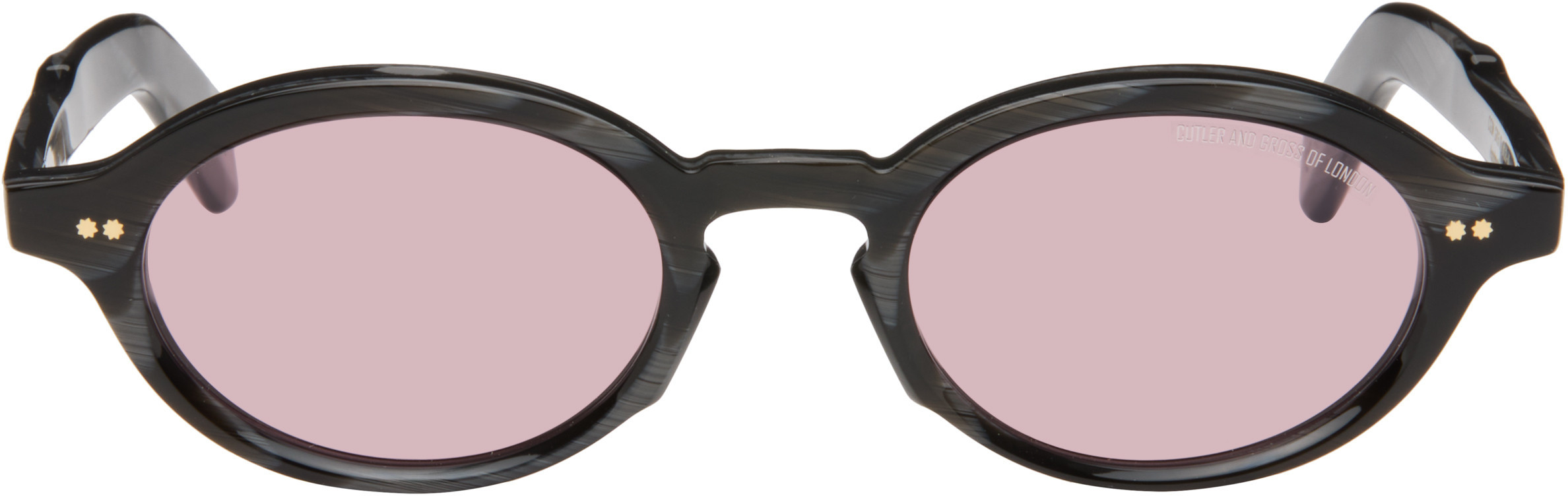 Cutler and Gross Gray GR13 Oval Sunglasses | SSENSE