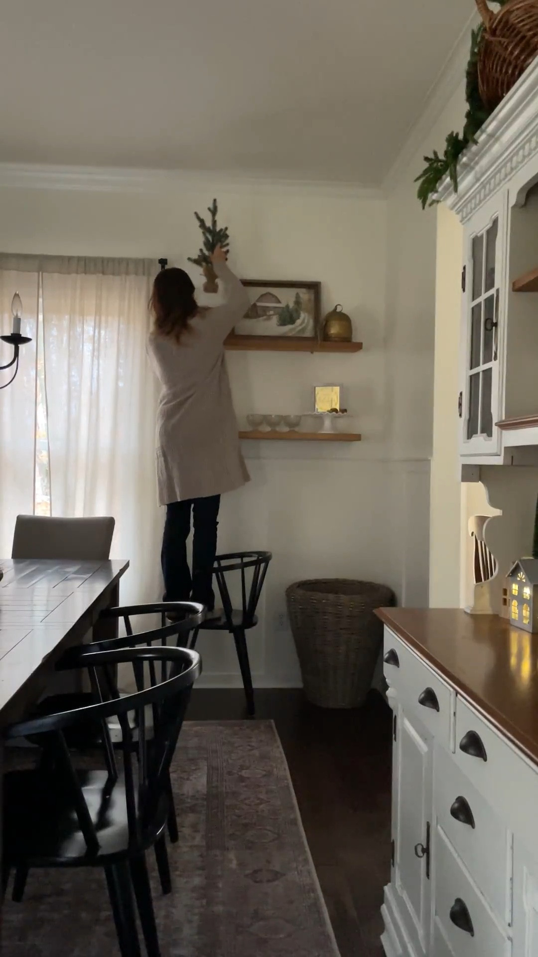 Put your mini trees in a rustic pot to elevate your tree.  

Mini Christmas tree styling.  Loloi area rug.  World Market wooden dining table.  Black modern dining chairs.  

#LTKHoliday #LTKHome #LTKWatchNow