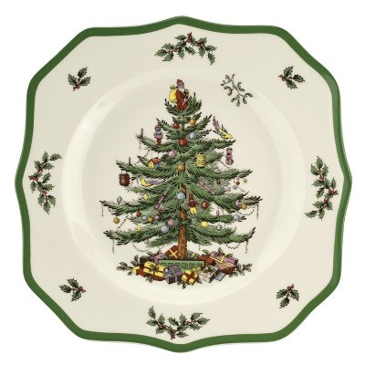 Spode Christmas Tree Scalloped Dinner Plate | Target