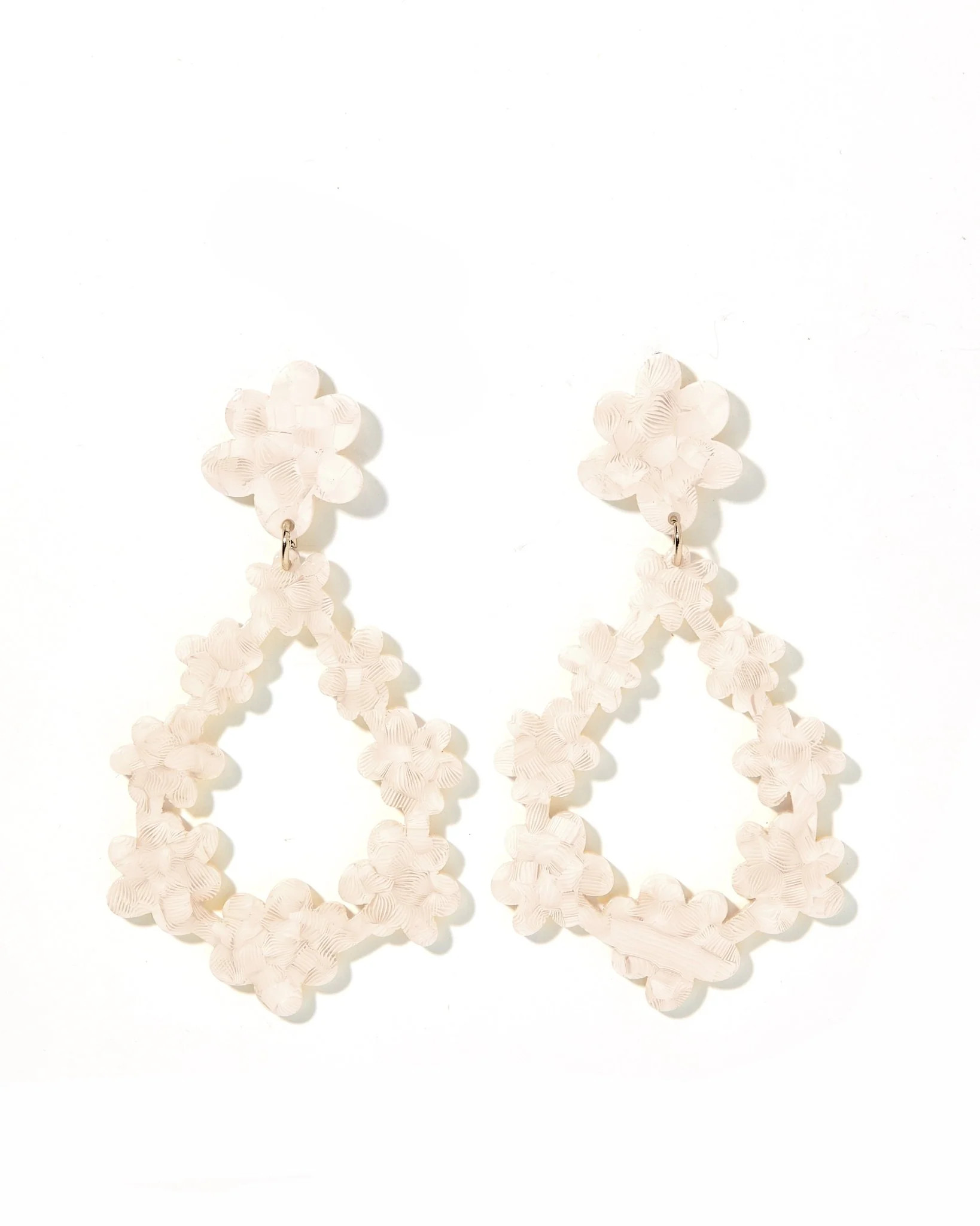 Bianca Statement Earrings - White Shell | LINNY CO LLC