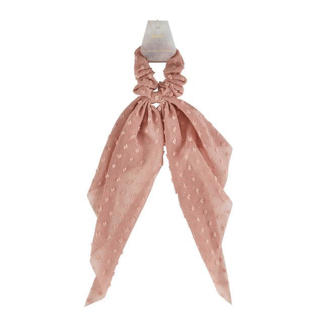 scunci Collection Scarf Hair Scrunchies - Nude | Target