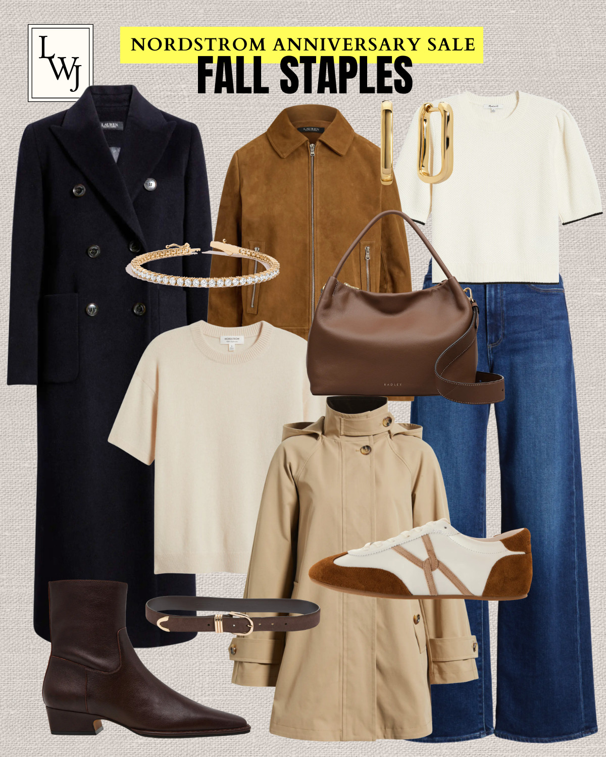 nordstrom anniversary sale -- fall staples 

nsale / fall staples / coats / suede jackets / cashmere tees / trench coat / paige jeans / designer jeans / steve madden boots / sneakers / radley purse  

 #LTKSaleAlert