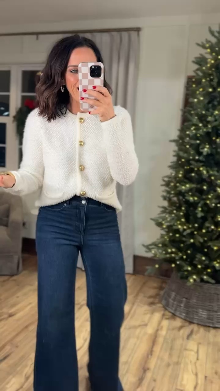 Reaching for these viral Walmart jeans all the time! They are so cute and comfortable so easy to pair with everything! Aprilwilks #walmartpartner #walmartfashion #commissionedlinks viral Walmart fashion finds women’s Walmart jeans women’s Walmart Christmas party sweater Christmas sweater outfit women’s causal winter fashion finds 

#LTKSeasonal #LTKHoliday #LTKFindsUnder50