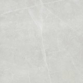 EMSER TILE Sterlina Silver 23.62 in. x 23.62 in. Matte Marble Look Porcelain Floor and Wall Tile ... | The Home Depot