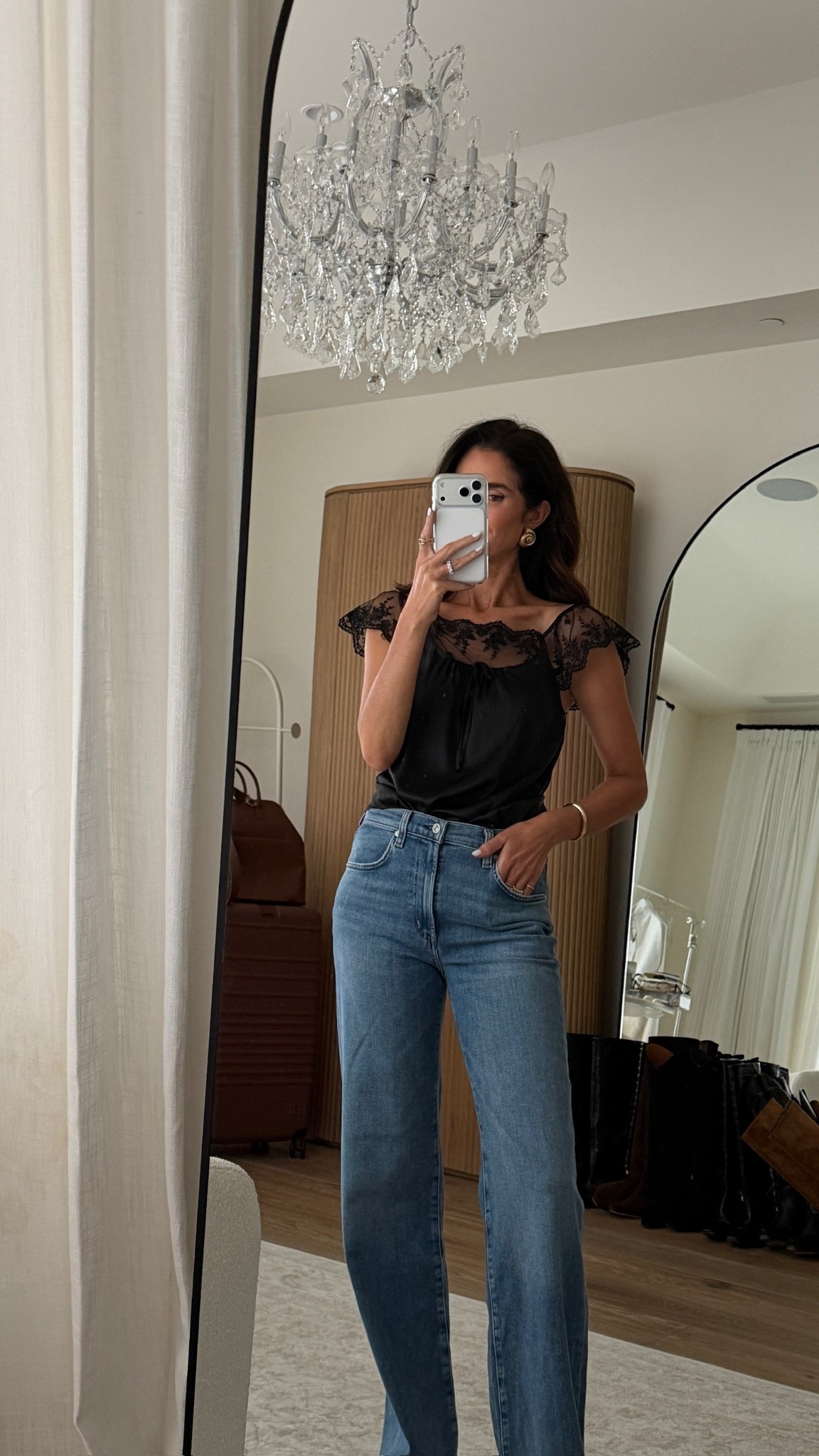 Wearing the size XS dress that I wore as a top. If jeans are usually no for you these might change you’re mind 🙌🏼 I’m just shy of 5-7” wearing the size 25 ( run true to size) in the color STELLA

 I’m also linking below other jeans I own and love #stylinbyayin #jeans #aylin

#LTKootd #LTKOver40 #LTKgrwm