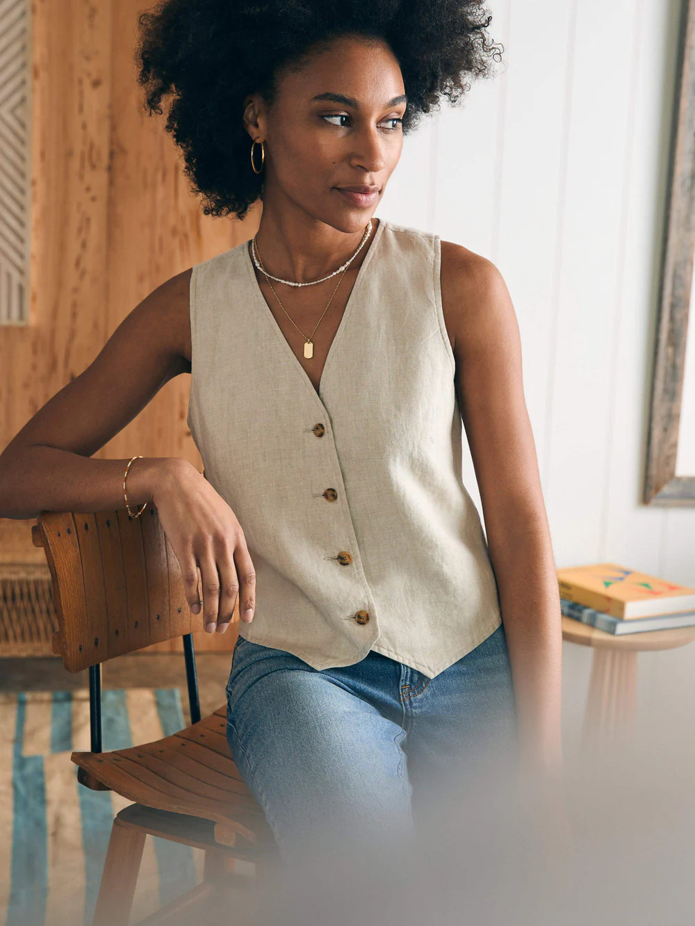 Monterey Linen Vest | Faherty