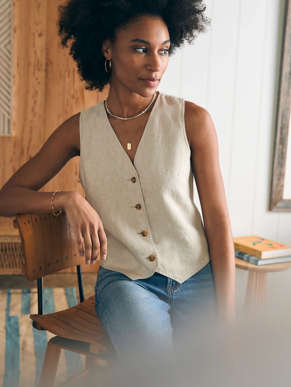 Monterey Linen Vest | Faherty