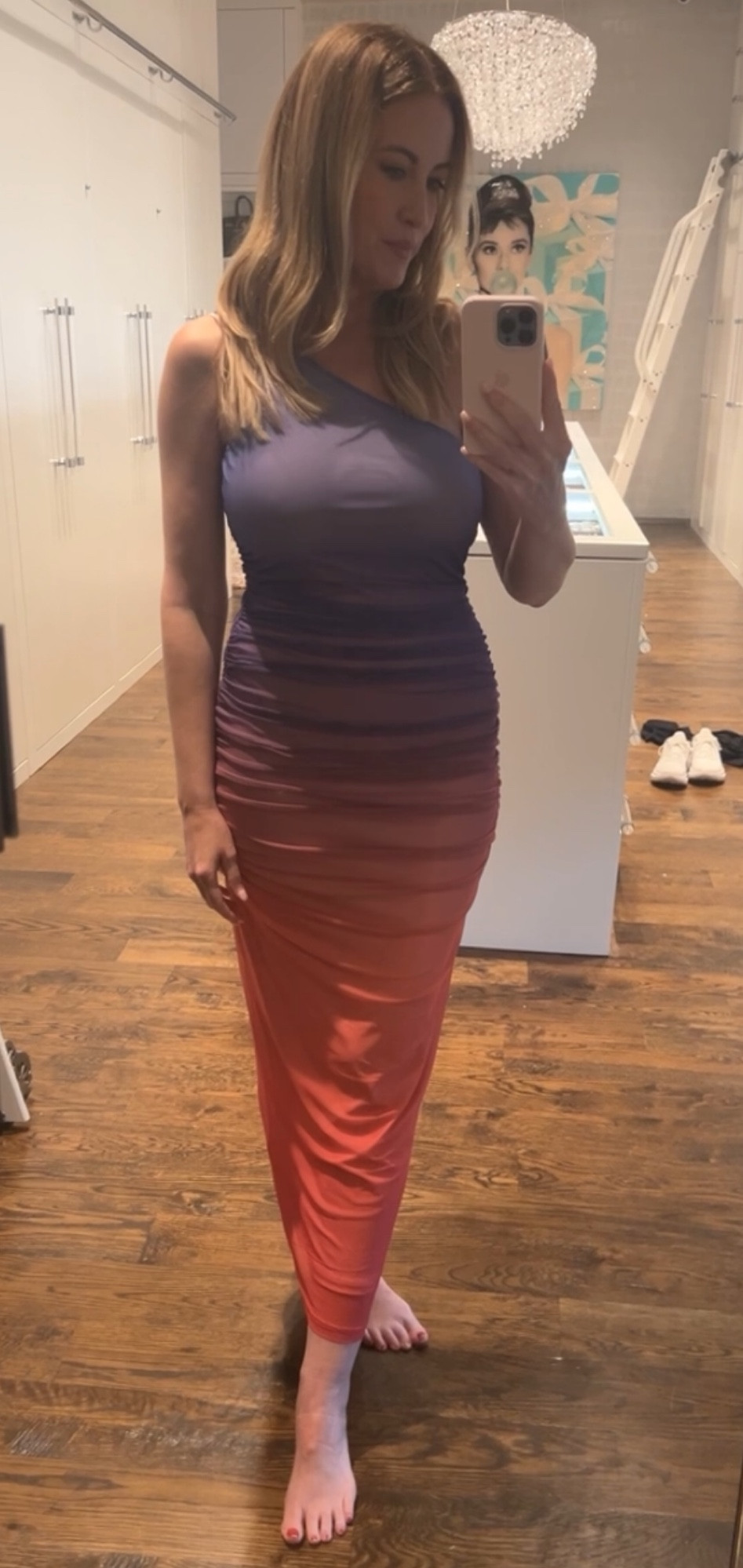 The most beautiful casual dress.  Fits TTS 