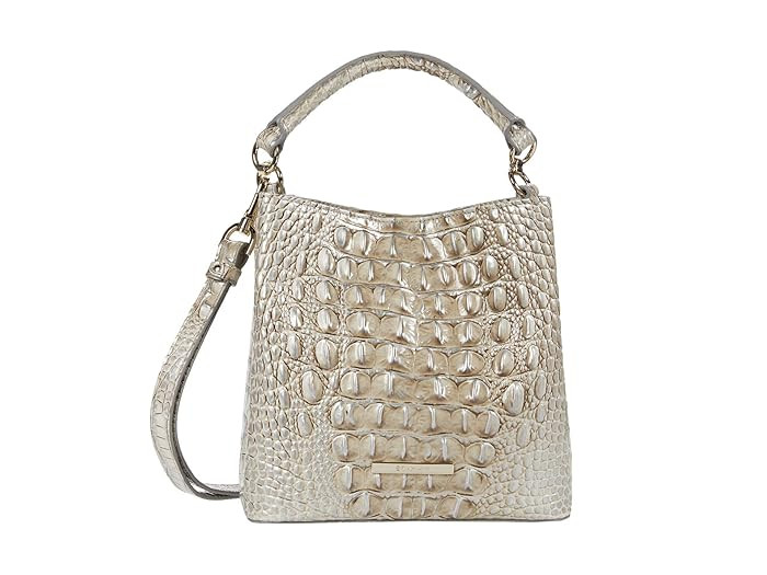 Brahmin Melbourne Mini Amelia Crossbody (Sterling) Handbags | Zappos