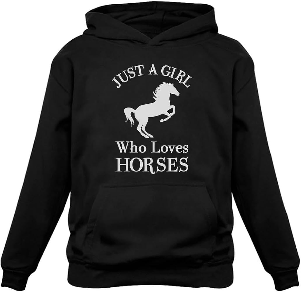 Tstars Just a Girl Who Loves Horses Hoodie - Equestrian Hoodies for Women & Teen Girls - Gift for... | Amazon (US)