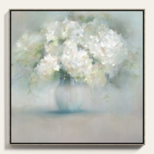 White Morning Flowers Art | Ballard Designs, Inc.