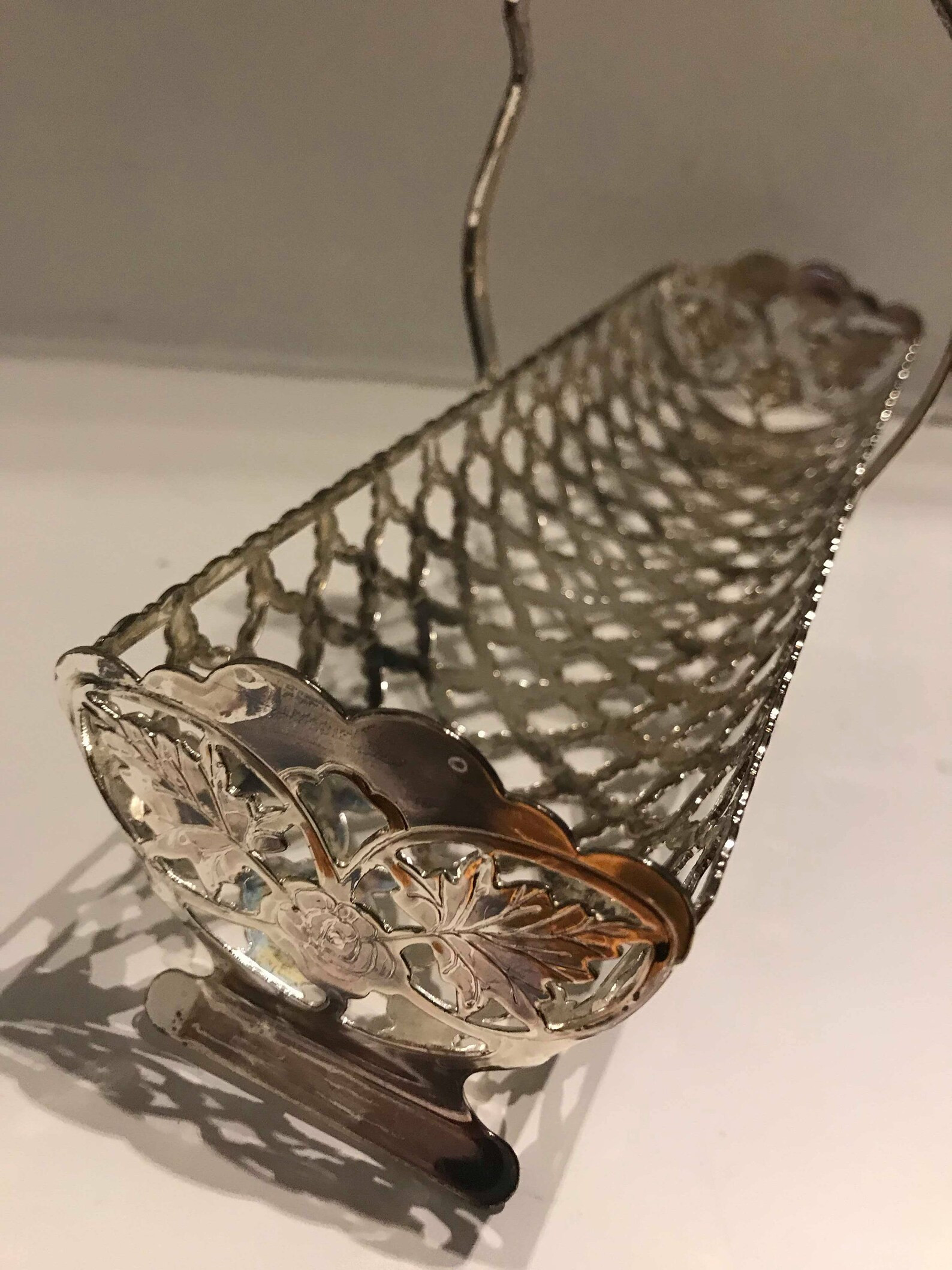 Vintage Silver Plated Biscuit Tray: English Tea Table Serving Basket | Etsy (US)