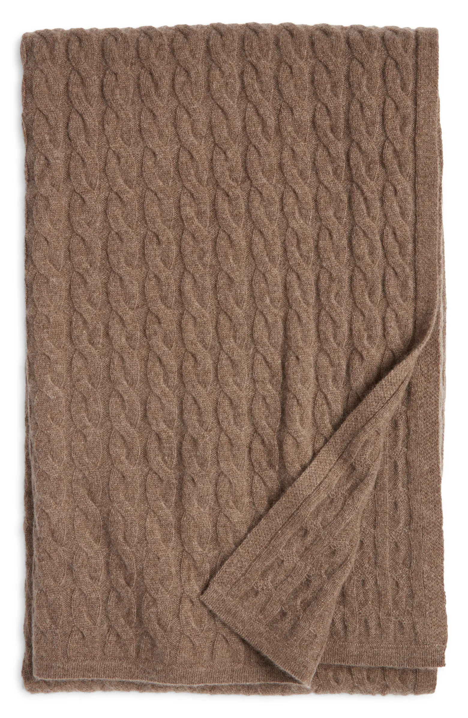 Nordstrom Cable Cashmere Throw Blanket | Nordstrom | Nordstrom