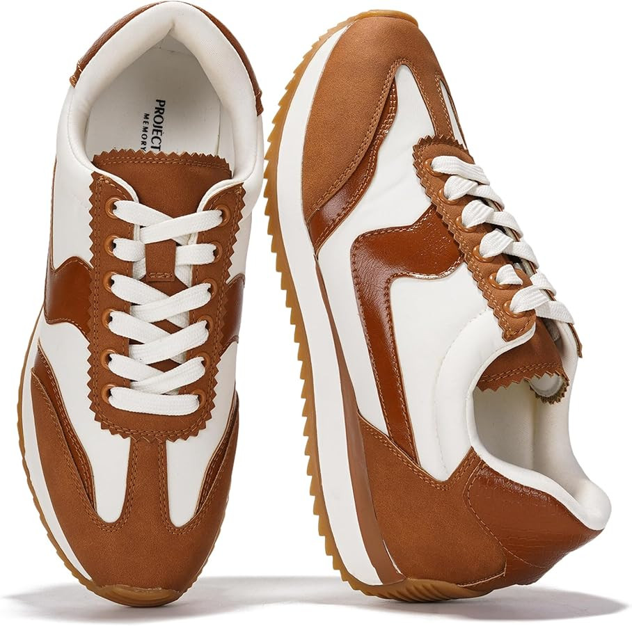 Project Cloud Sneakers for Women – Lightweight Lace-Up Shoes for Women with Memory Foam Insoles... | Amazon (US)