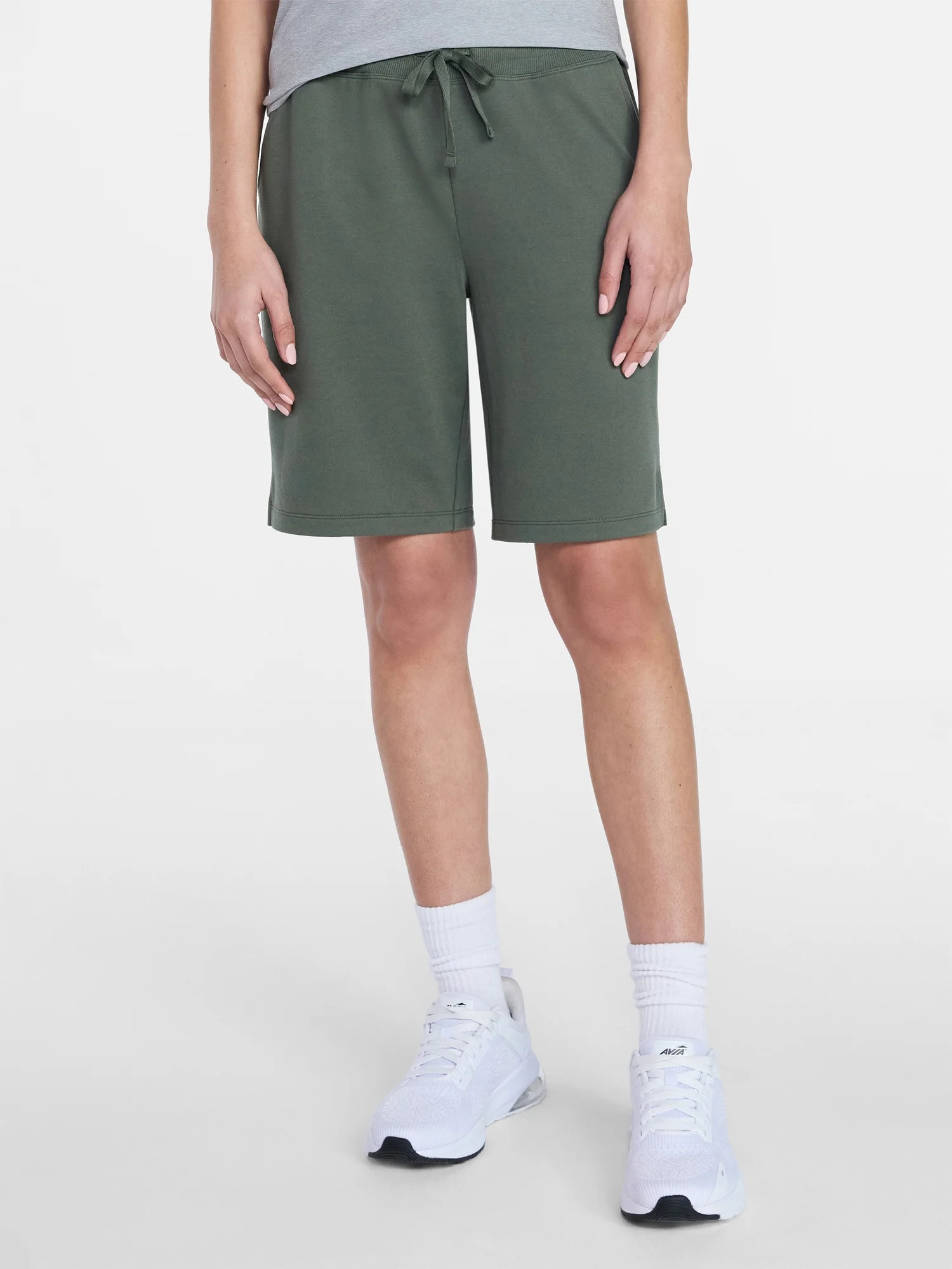 Athletic Works Women's and Women's Plus French Terry Bermuda Shorts, Sizes XS-4X | Walmart (US)
